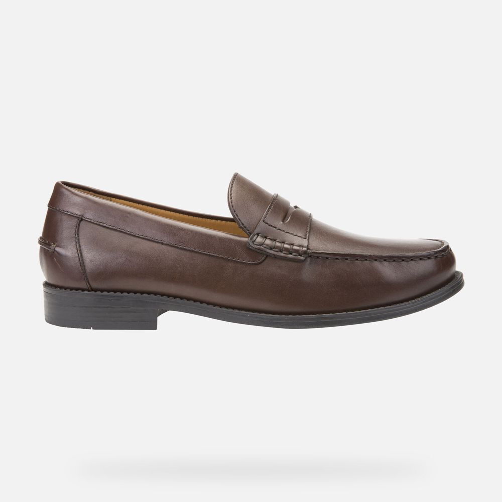 Mocassin Geox New Damon - Marron Foncé - Homme 647905-DEX